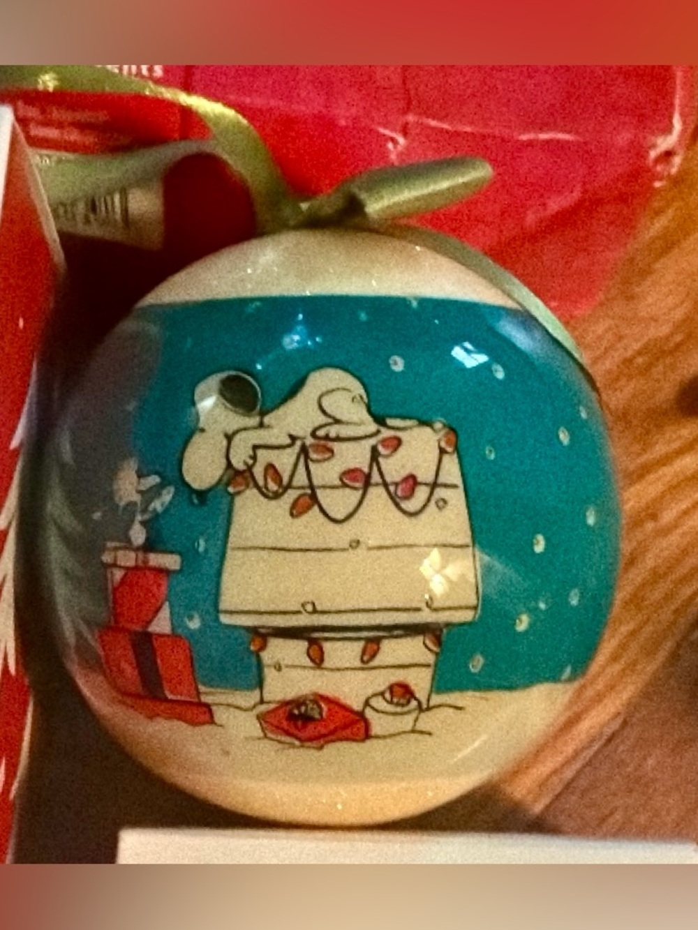 Holiday Ornament with Snoopy -